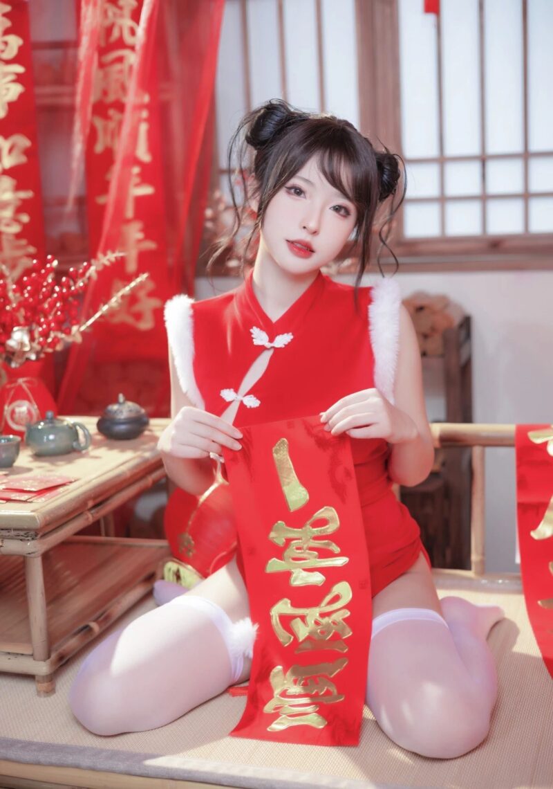 二次元女神清水由乃 2023新年旗袍合集打包