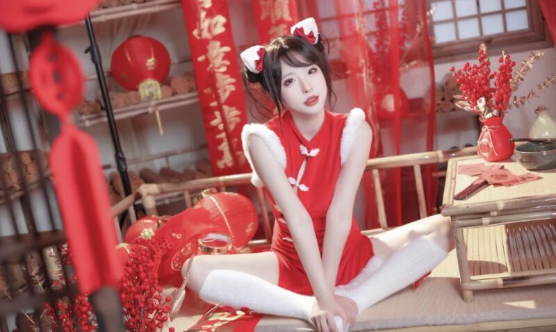 二次元女神清水由乃 2023新年旗袍合集打包