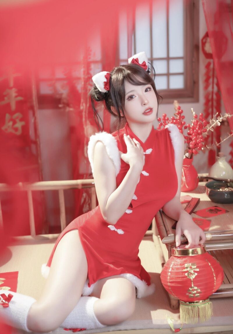 二次元女神清水由乃 2023新年旗袍合集打包